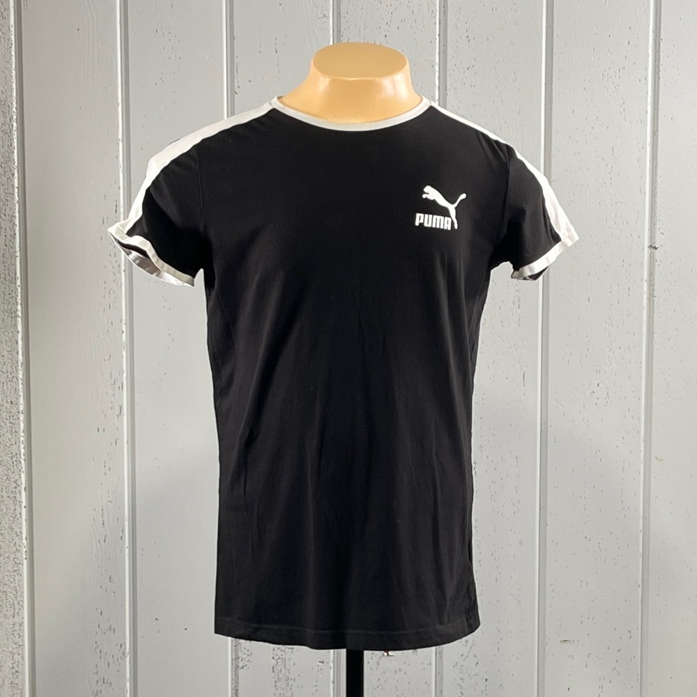*Puma SE Way 1  Men’s Black & White T-Shirt Sz L